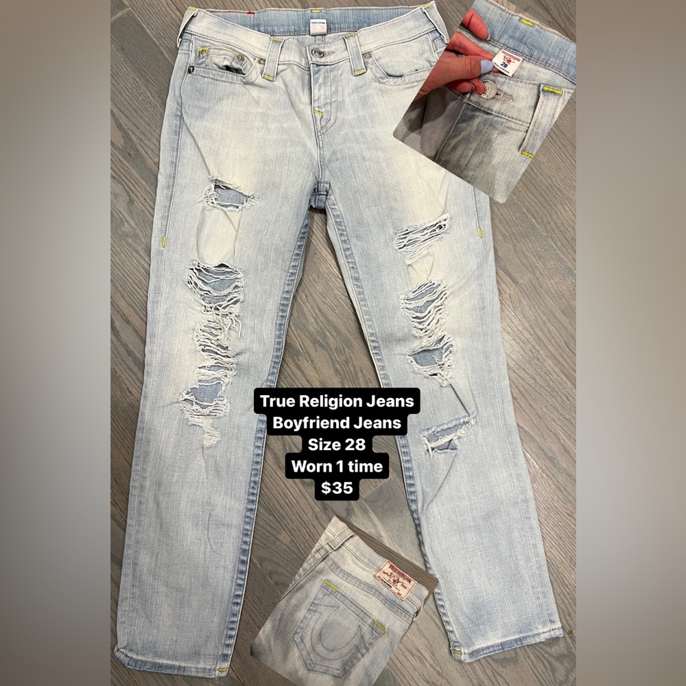 Women's True religion boyfriend jeans size 28